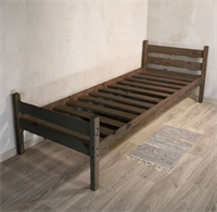 Односпальная кровать из массива сосны 200х80, цвет палисандр 0283096072