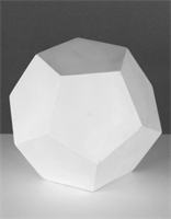 Геометрическая фигура ДОДЕКАЭДР, 15 см (гипсовая) 02829229