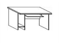 Стол компьютерный 1000*680*756 мм. 02830258