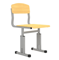 Стул ученический регулируемый по высоте гнутоклееная фанера 026060