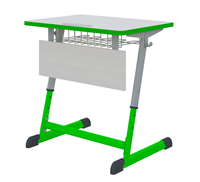 Парта NOMAD одноместная регулируемая по высоте. РГр 3-7 с антивандальной  полиуретановой кромкой 4zWYGCirj43mIqCd1tRkJ0