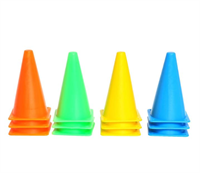 Конус-фишка разметочная, высота 10 см, набор 12 шт. 026106