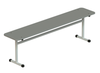 Скамья обеденный зоны ДСП / химвлагостойкий пластик 1500х300х460 XLsdRKMEg8SVkjBAFzHJS1