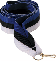 Лента для медалей (синий/черный/белый, 11 мм.) 0283096600549