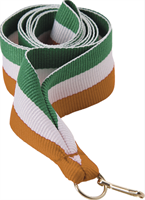 Лента для медалей (зеленый/белый/оранжевый, 22 мм.) 0283096600565