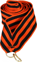 Лента для медалей (оранжевый/черный, 22 мм.) 0283096600560