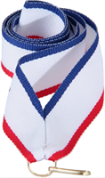 Лента для медалей (синий/белый/красный, 10 мм.) 0283096600557
