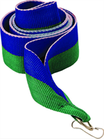 Лента для медалей (зеленый/синий, 22 мм.) 0283096600552