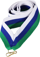 Лента для медалей (белый/фиолетовый/зеленый, 22 мм.) 0283096600616