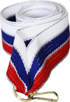 Лента для медалей (серебряная окантовка, 11 мм.) 0283096600632