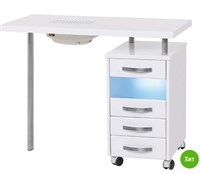 Стол маникюрный с 1 тумбой, УФ-блоком и вытяжкой 0283096600733