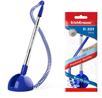 Ручка на подставке шариковая ErichKrause R-301 Desk Pen, узел 1.0 мм 0283096601080