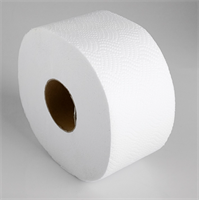 Туалетная бумага белая с перфорацией, для диспенсера, 2 слоя, 130 метров 0283096601076