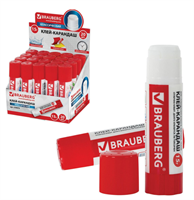 Клей-карандаш BRAUBERG, 15 г 0283096601089