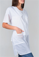 Халат фартук рабочий для продавца, клининга, повара (БЕЛЫЙ) cSX58m3dgqEFZQfHF66bO2