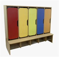 Шкафчики детские - ФАНЕРА ЦВЕТНАЯ на 5 секций n022AEOehtk2xQX--zc-d2