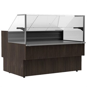 Витрина холодильная Carboma GC110 SV 2,5-1 (ВХСр-2,5 Carboma GC110) (1005 ВЕНГЕ) БЕЗ БОКОВИН 1802170p.1555-al