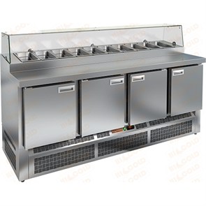 Стол для пиццы Hicold PZE2-1111/GN со стеклом PZE2-1111/GN со стек