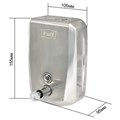 Дозатор для жидкого мыла из нержавеющей стали (304) Puff-8715, 1000ml, с ключем 1402.139 - фото 115430 Дозатор для жидкого мыла из нержавеющей стали (304) Puff-8715, 1000ml, с ключем 1402.139 - фото 115430