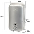 Дозатор для жидкого мыла из нерж. стали матовый (304) Рuff-8615m, 1000ml 1402.097 - фото 115550 Дозатор для жидкого мыла из нерж. стали матовый (304) Рuff-8615m, 1000ml 1402.097 - фото 115550