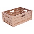 Ящик складной перфорированный с текстурой под дерево 400x300x163, мороз., арт. WL 4316 м WL 4316 м - фото 116046