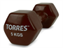 Гантель TORRES 5 кг (винил) 02458 - фото 1406011