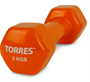 Гантель TORRES 2кг (винил) 02455 - фото 1406090