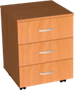 Тумба с 3-мя ящиками (на ножках/на колесах) 025789 - фото 1406664
