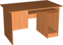 Стол компьютерный с нишей для системного блока и дверкой 025809 - фото 1406678