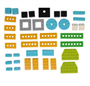 Реплика Полный комплект деталей для WeDo 2.0.(280 шт) Без электроники 01342 - фото 1411750
