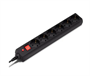 Сетевой фильтр Buro 600SH-16-3-B, 3м, черный 02829799 - фото 1412368