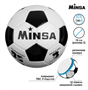 Мяч футбольный MINSA, ПВХ, машинная сшивка, 32 панели, размер 3, 240 г 026538 - фото 1415372