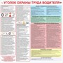Стенд Уголок охраны труда для водителя размер 900 х 900 пластик 3 мм ОВ01