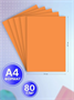 Бумага цветная оранжевая А4 для принтера 20 л 0283095198