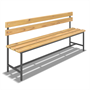 Скамейка для раздевалки со спинкой (L= 2000mm) ОС-07949