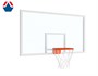 Щит баскетбольный ИГРОВОЙ БЕСКАРКАСНЫЙ 1800х1050 ПОЛИКАРБОНАТ 15 мм цвет разметки БЕЛЫЙ (рама 40х40) ОС-15201