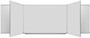 Пятиэлементная магнитная полимерная школьная доска 4000х1000 (маркерная) 02829545