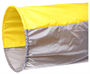 Тоннель для эстафет, длина 3,5 м, 2 обруча d=75 см, цвет жёлтый/серый 0280125