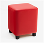 Пуфик красный эко - кожа 0280140
