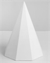 Геометрическая фигура ПИРАМИДА восьмигранная, 20 см (гипсовая) 02829230