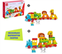 Конструктор «Поезд с зверюшками», 50 деталей 01058