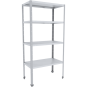 Стеллаж 1000х600х1850(1870) мм (полки нерж, каркас оцинк) 0282249
