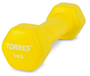 Гантель TORRES 1 кг (винил) 02453