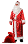 Карнавальный костюм «Дед Мороз», сатин, р. 54-56, цвет красный 02830964511