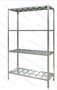 Стеллаж полочный 2000х1200х500 с полкой-решеткой (нерж.сталь) 0283095995