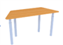 Стол трапеция регулируемый по высоте (цветное ЛДСП) 02829703