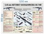 Стенд Автомат Калашникова АК-74М, размер 1200 х 900мм пластик 3мм АК74