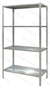 Стеллаж полочный 1800х1000х500 со сплошной полкой (нерж.сталь) 027938