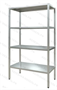 Стеллаж полочный 2000х1200х600 со сплошной полкой (нерж.сталь) 0283095993