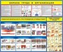 Стенд Охрана труда в организации размер 1200 х 1000 пластик 3 мм 2329
